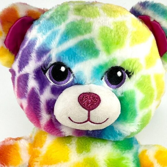 Build-A-Bear Rainbow Safari Wild Style Animal Print 2017 Plush Stuffed BAB 16" - Picture 5 of 11